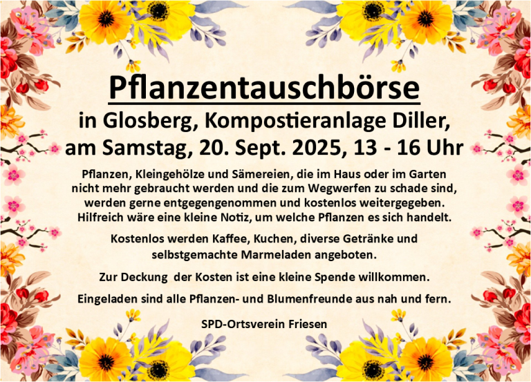 Pflanzentauschbörse 2025